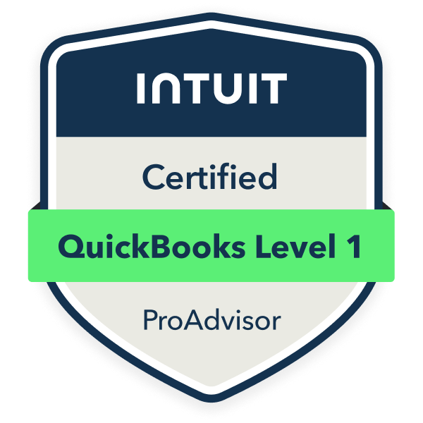 QuickBooks ProAdvisor Level 1 certification